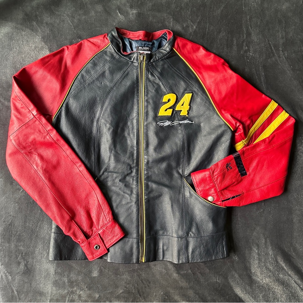 Jeff Gordon Nascar Chase Wilsons leather jacket medium